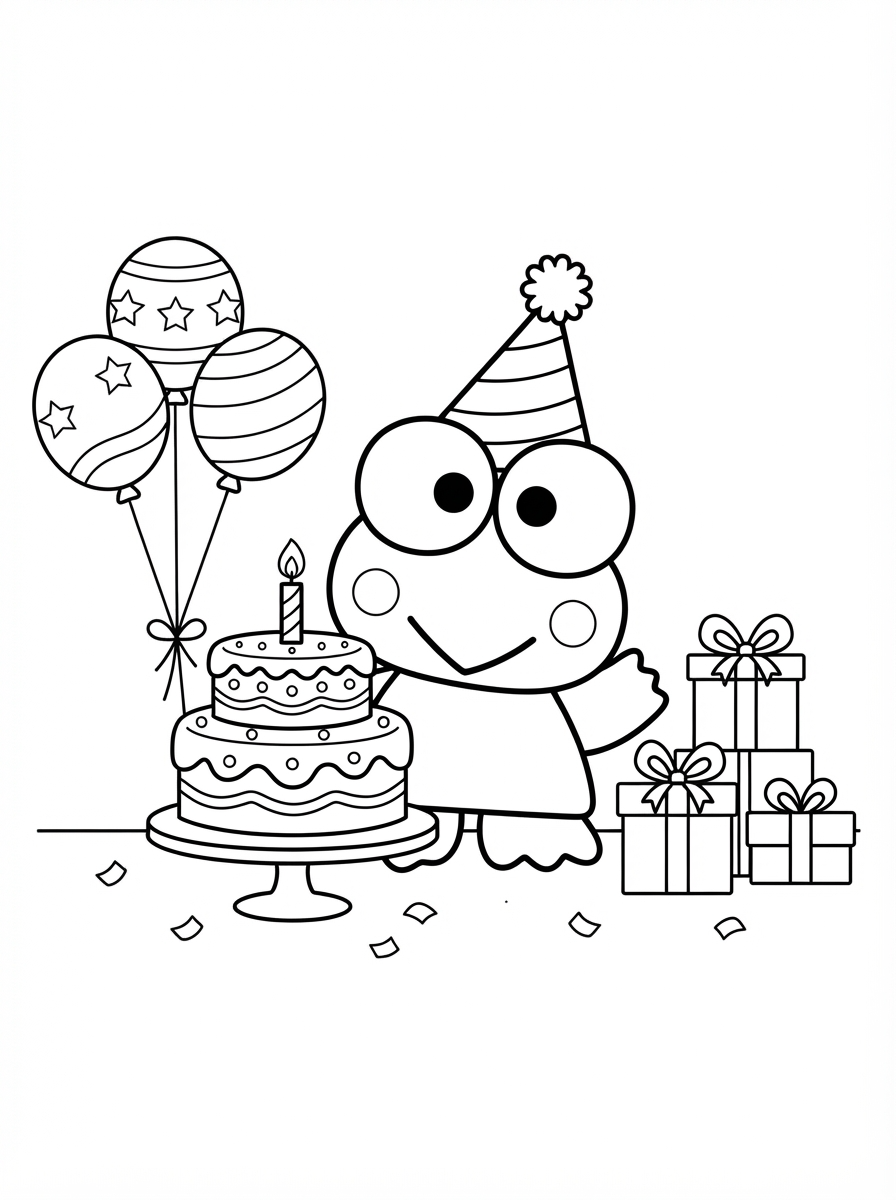 Keroppi Coloring Pages 2 Keroppi free coloring pages