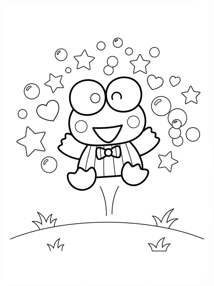 Keroppi Coloring Pages 12 grinch Keroppi coloring pages
