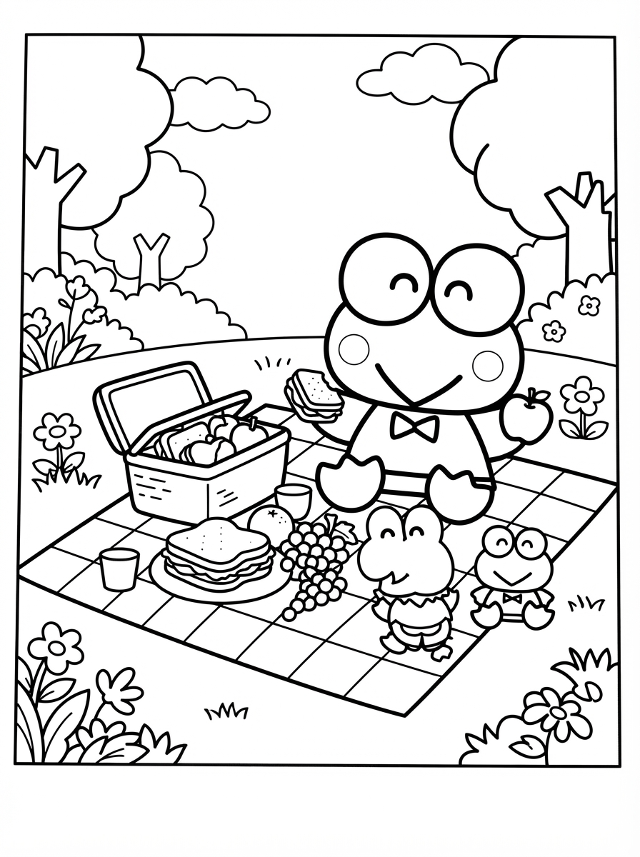 Keroppi Coloring Pages 13 Keroppi coloring pages free