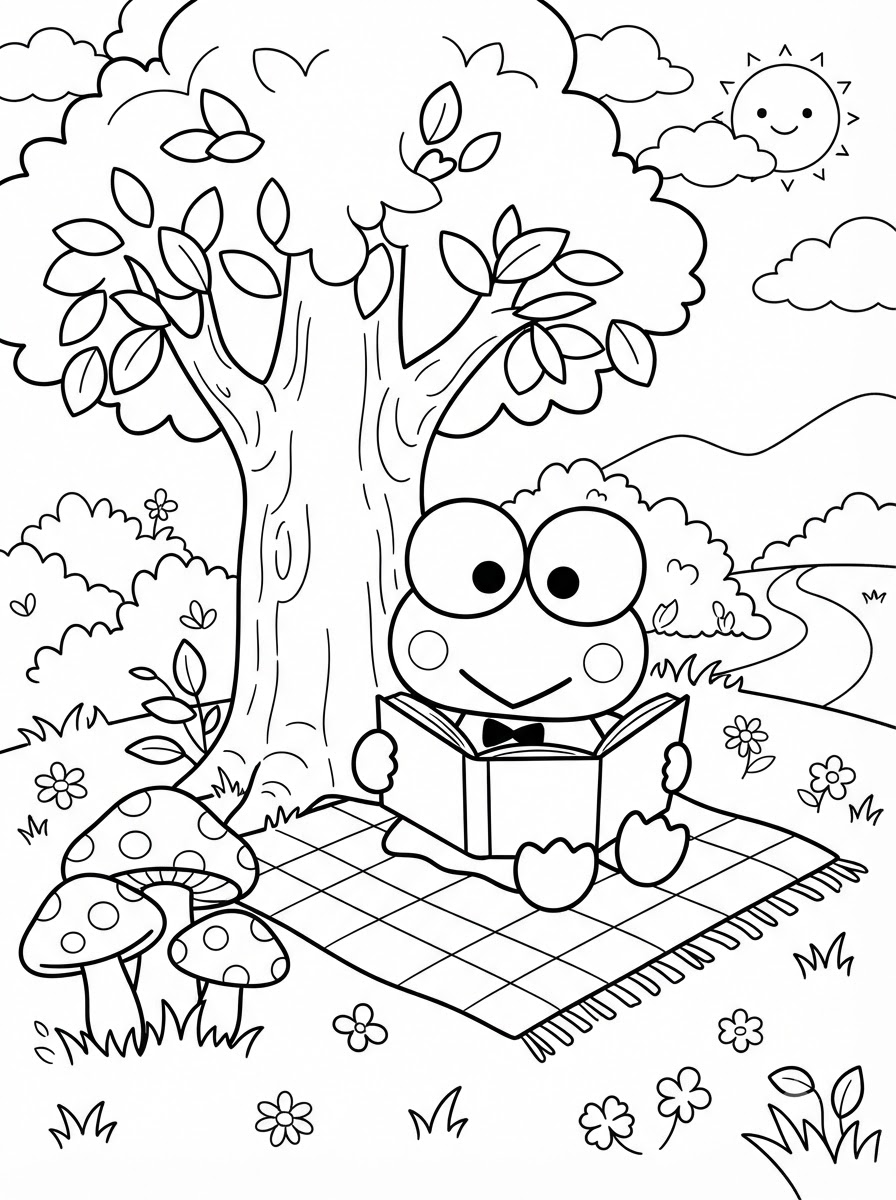 Keroppi Coloring Pages 15 grinch cute Keroppi coloring pages