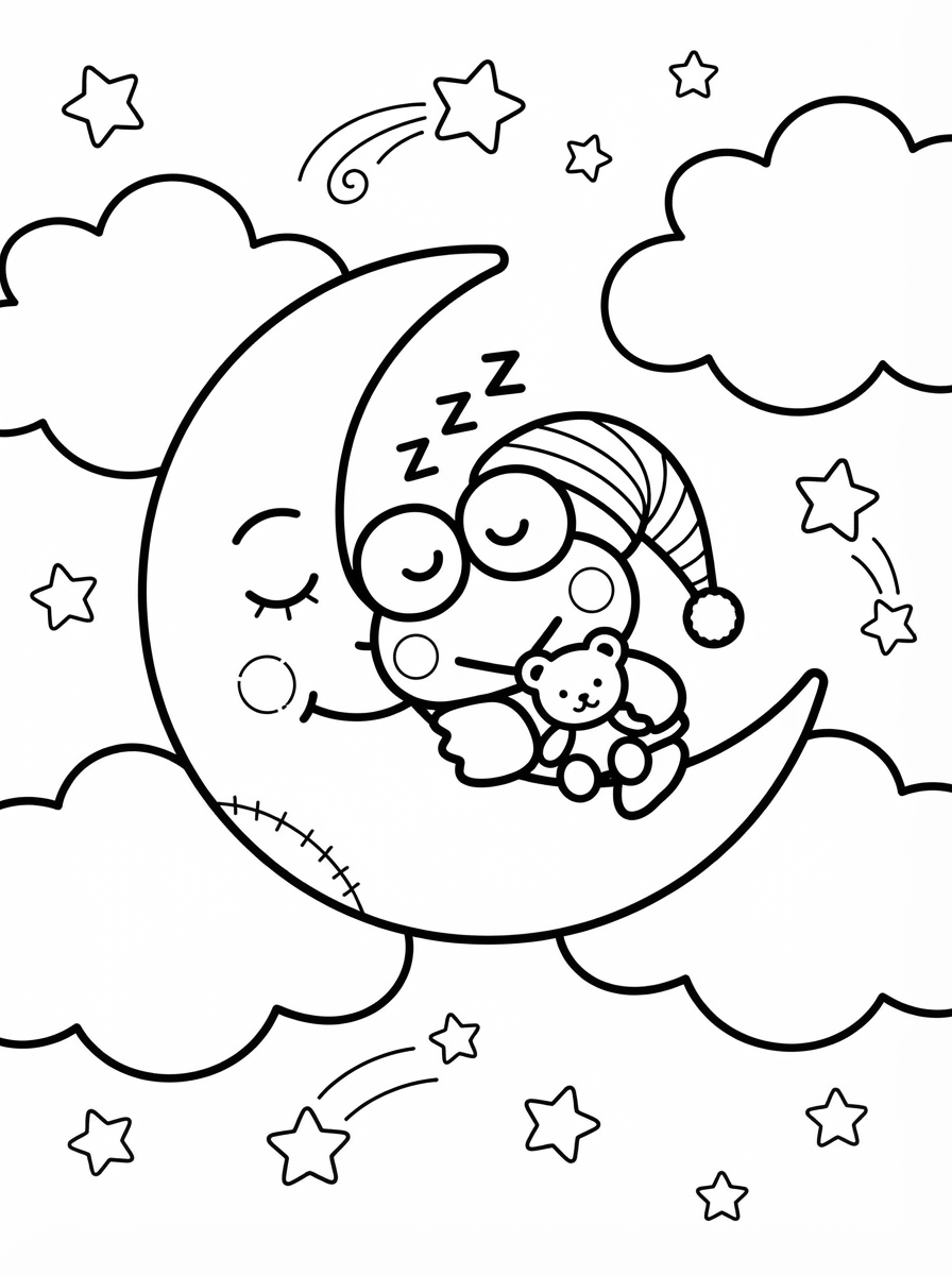 Keroppi Coloring Pages 19 coloring pages for kids Keroppi