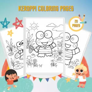 Keroppi Coloring Pages thumbnail