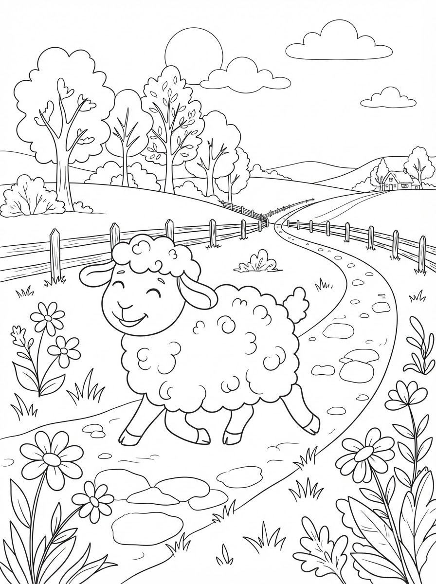 Coloriages d'agneaux 19 Coloriages d'agneaux gratuits 2
