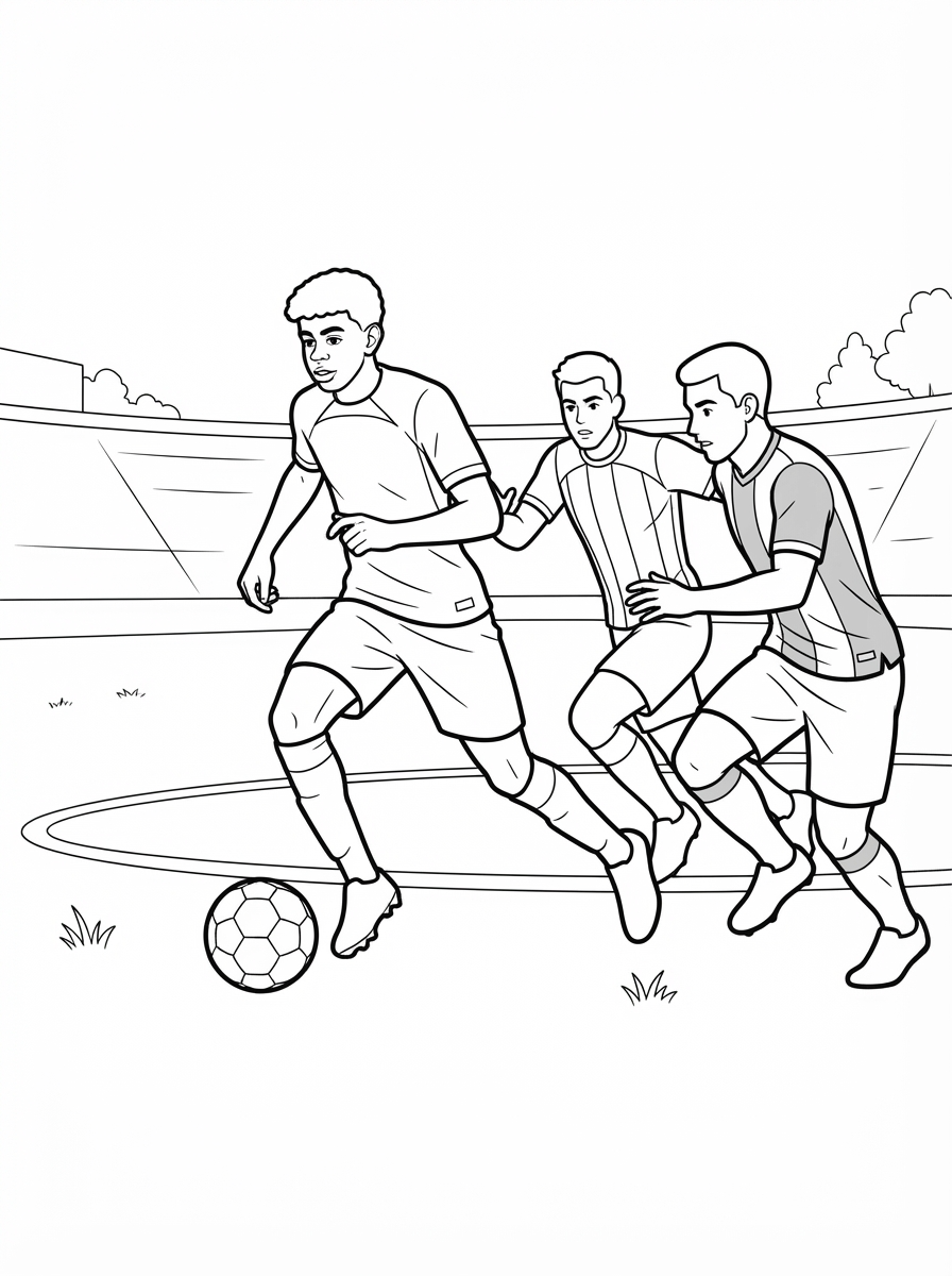 Lamine Yamal Coloring Pages 8 cute Lamine Yamal coloring pages