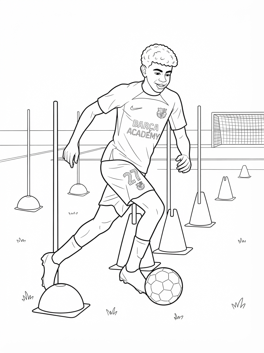 Lamine Yamal Coloring Pages 17 Lamine Yamal coloring pages for kids