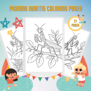 Praying Mantis Coloring Pages thumbnail