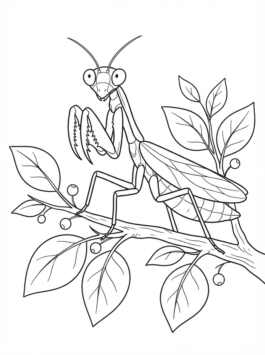 Praying Mantis coloring pages grinch