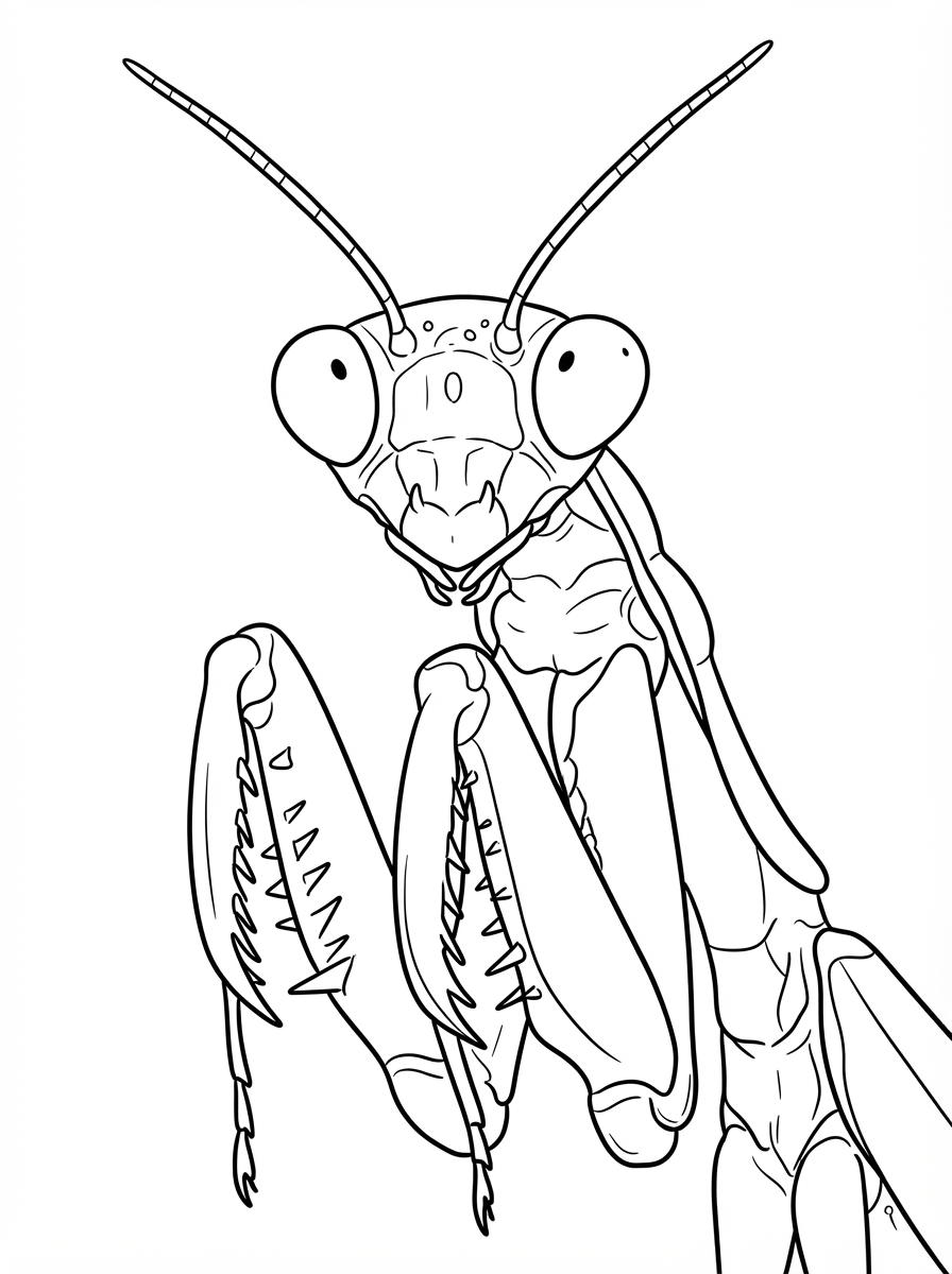 Praying Mantis coloring pages free