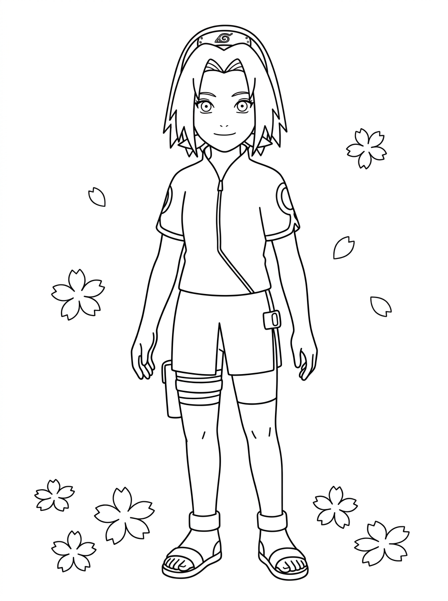 Sakura Haruno Dibujos para colorear 2 diversión Sakura Haruno dibujos para colorear