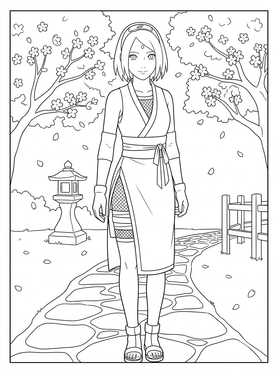 Sakura Haruno Dibujos para colorear 13 dibujos para colorear para Sakura Haruno