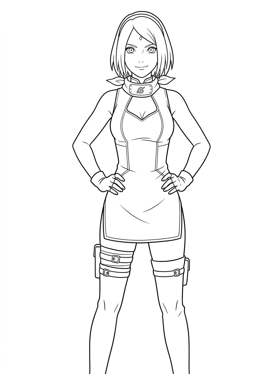 Sakura Haruno Dibujos para colorear 15 preescolar Sakura Haruno dibujos para colorear
