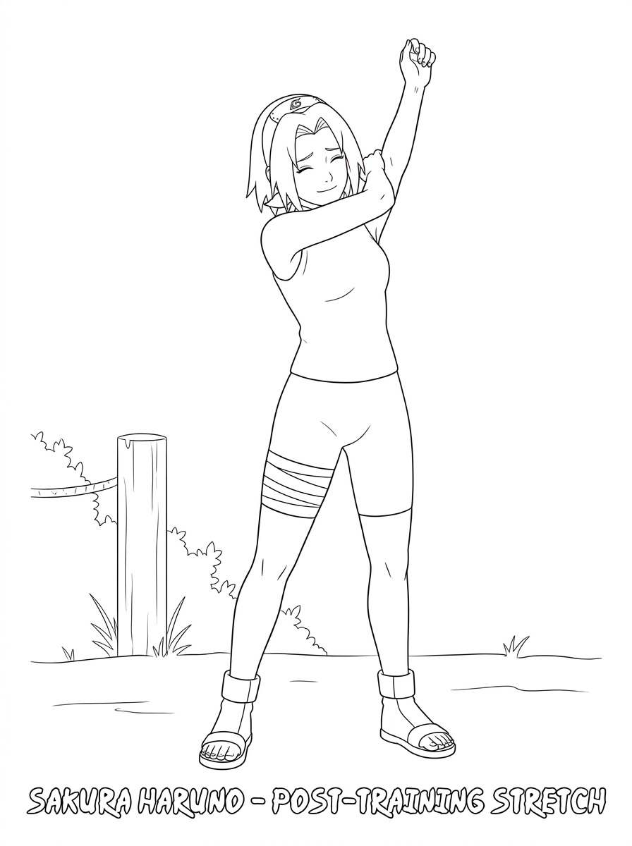 Sakura Haruno Dibujos para colorear 24 Sakura Haruno dibujos para colorear