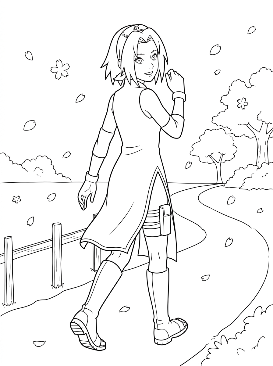 Sakura Haruno Dibujos para colorear 25 preescolar Sakura Haruno dibujos para colorear 1