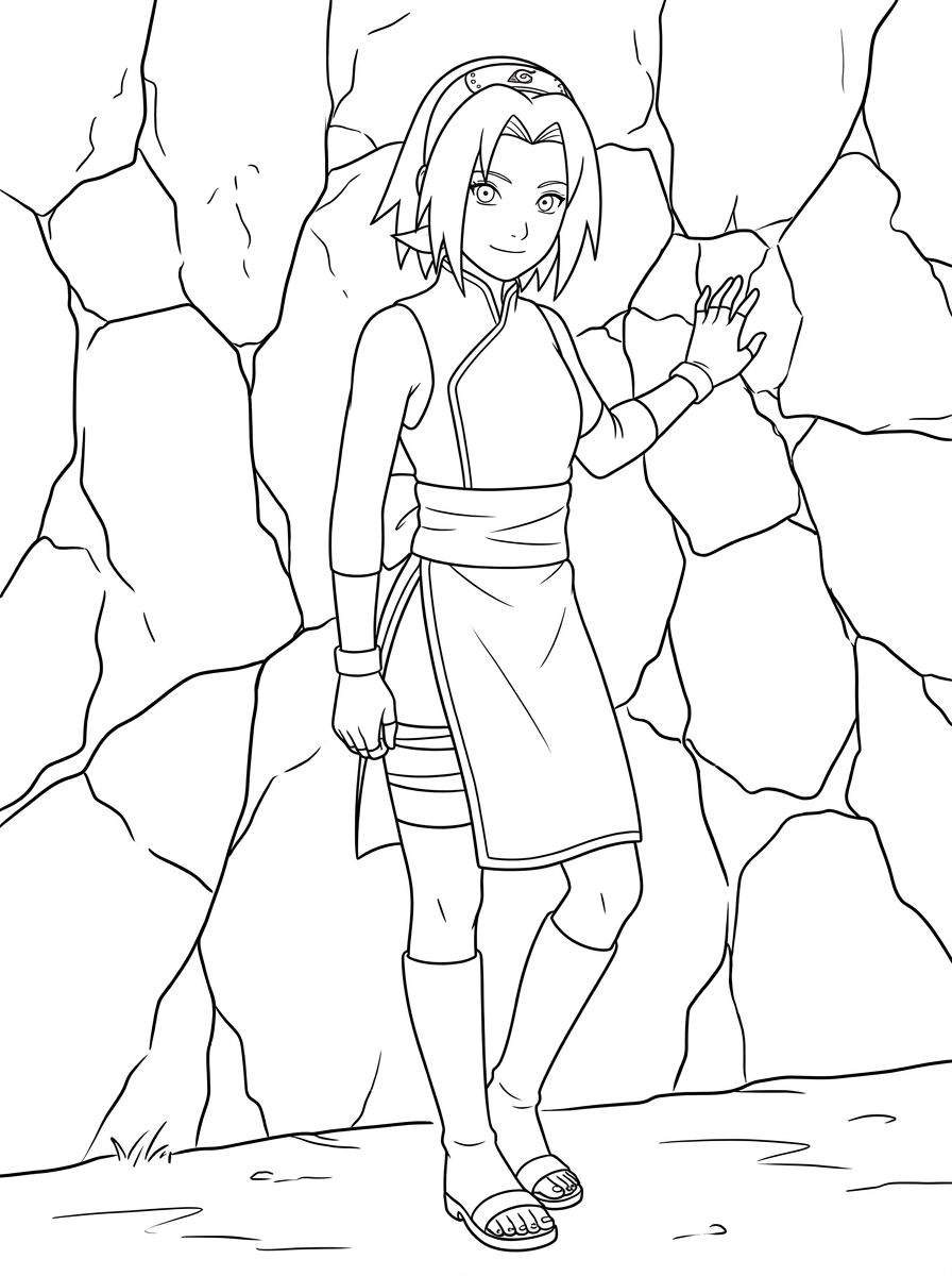 Sakura Haruno Dibujos para colorear 7 Sakura Haruno dibujos para colorear imprimibles gratis