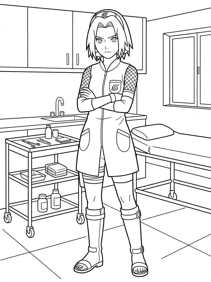 Sakura Haruno Dibujos para colorear 10 colorear gratis Sakura Haruno paginas