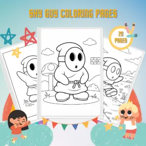 Shy Guy Coloring Pages thumbnail