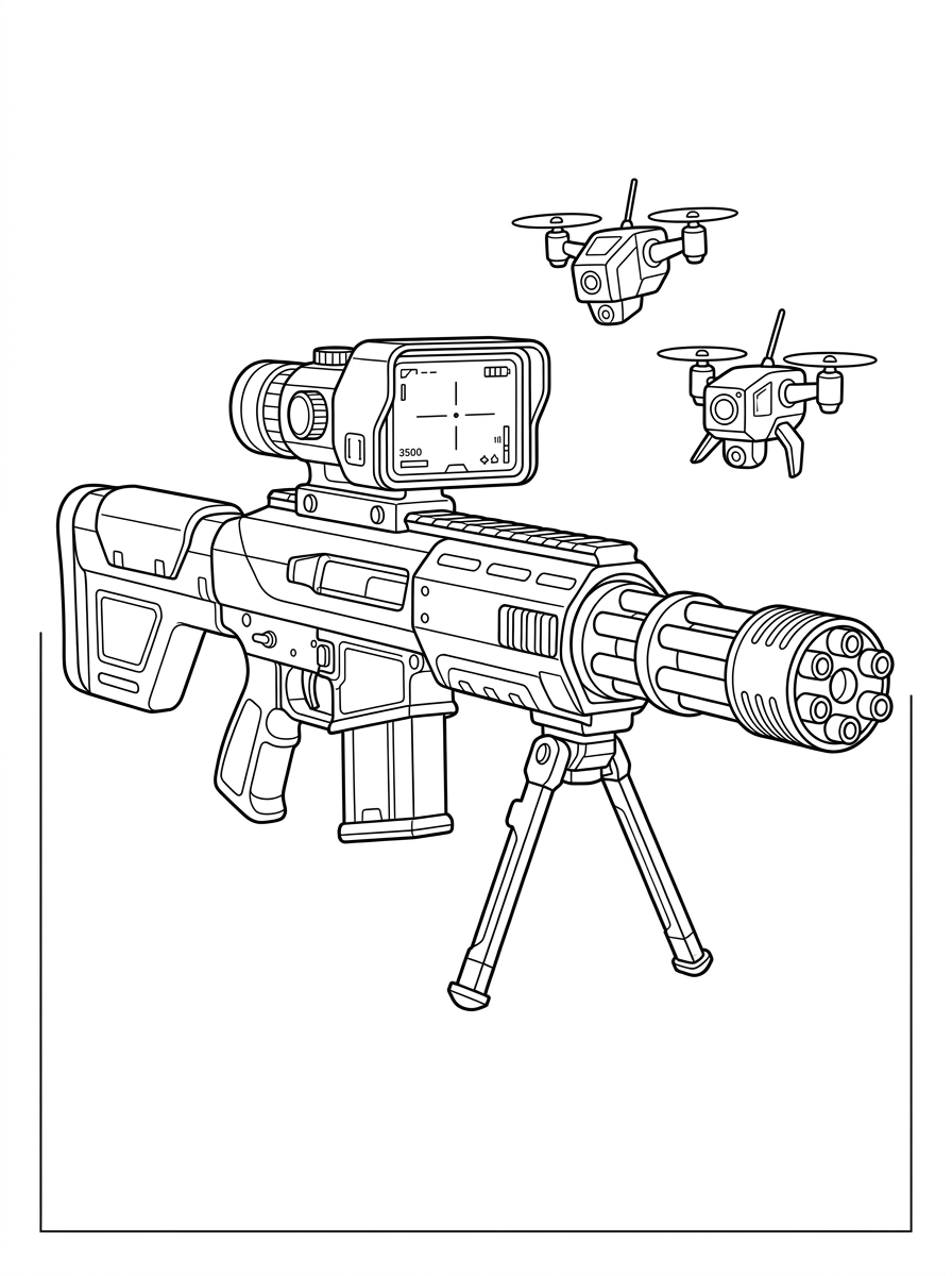 Sniper Rifle Coloring Pages 2 coloring pages for Sniper Rifle