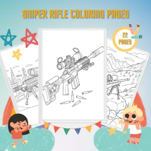 Sniper Rifle Coloring Pages thumbnail