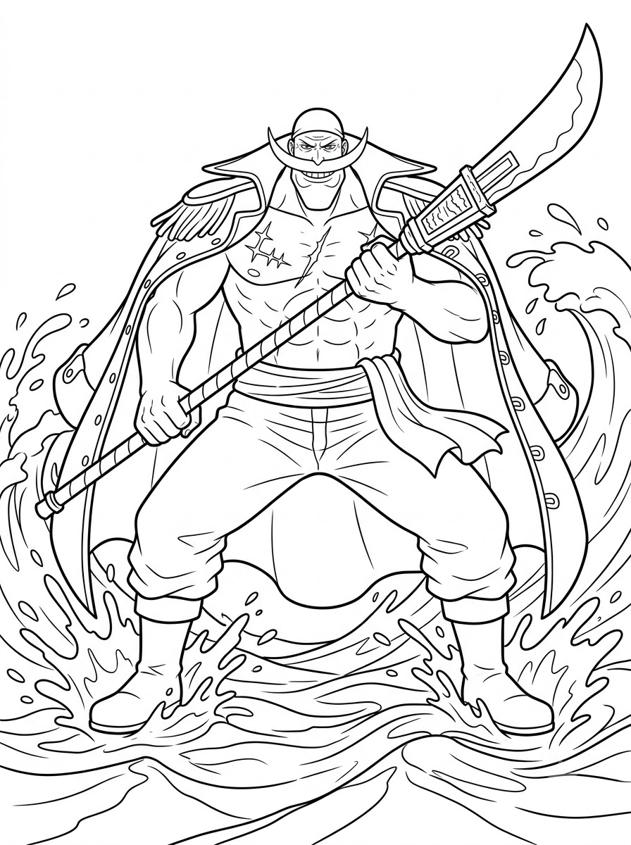 Whitebeard Coloring Pages 2 free printable Whitebeard coloring pages
