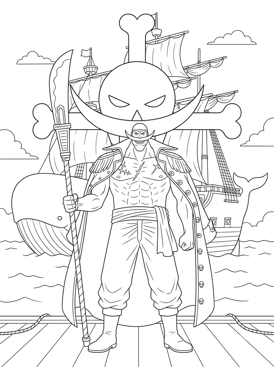 Whitebeard Coloring Pages 14 Whitebeard coloring pages free printable