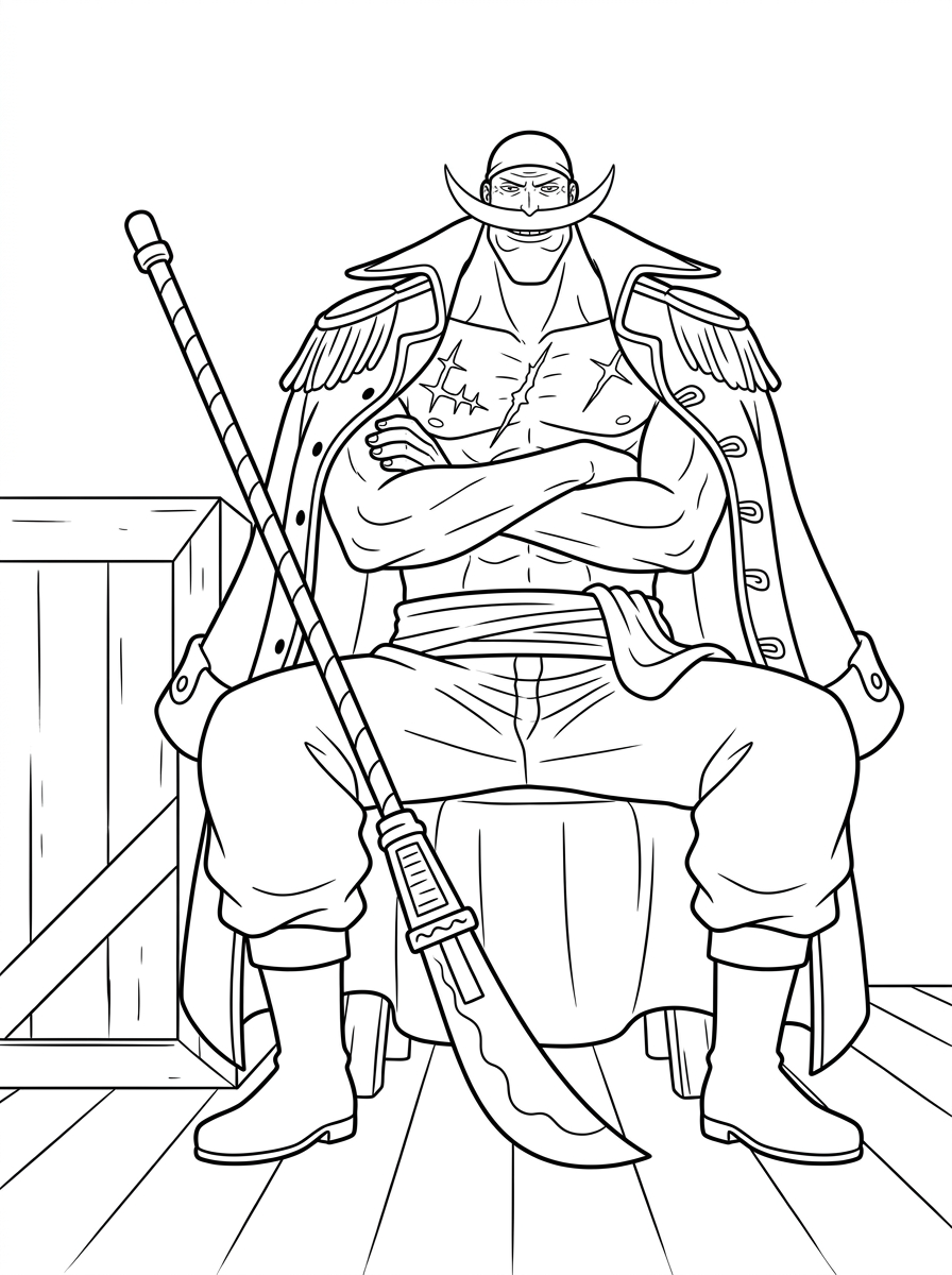 Whitebeard Coloring Pages 15 detailed Whitebeard coloring pages