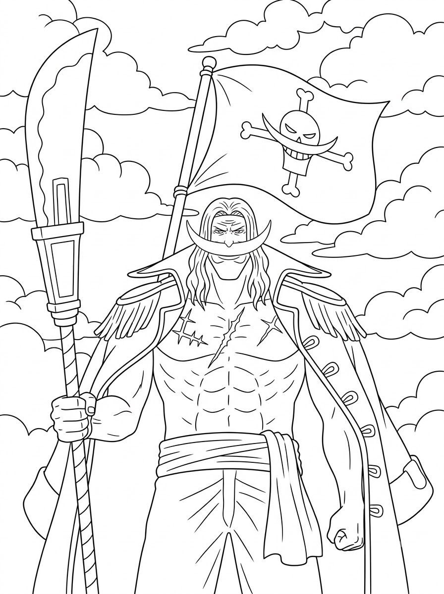 Whitebeard Coloring Pages 16 Whitebeard ornament coloring pages