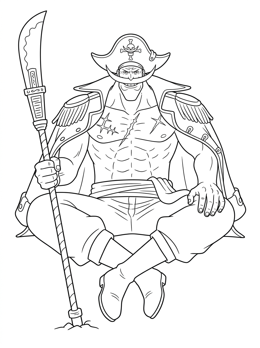 Whitebeard Coloring Pages 17 free printable Whitebeard coloring pages 1