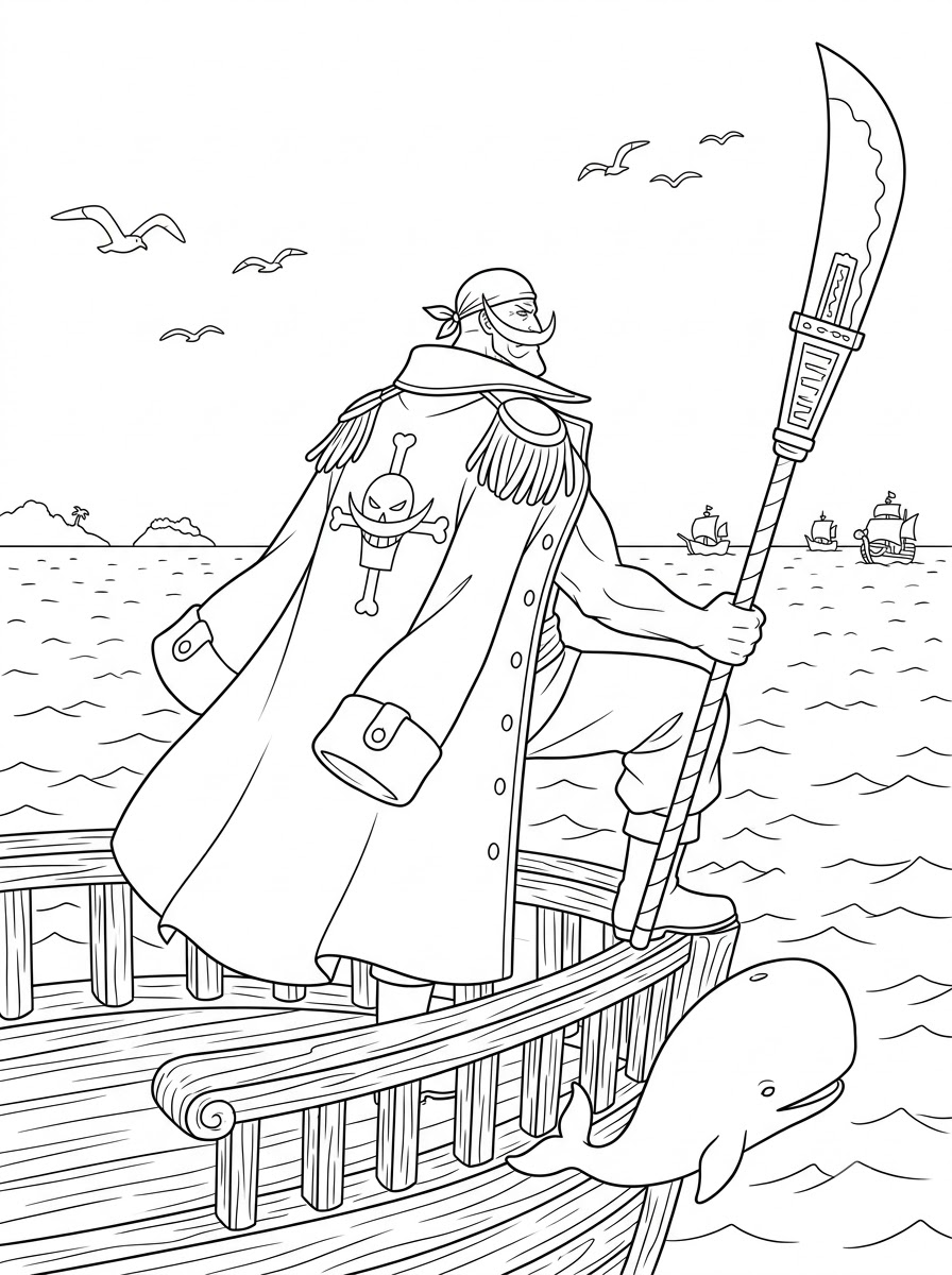 Whitebeard Coloring Pages 5 Whitebeard decorations coloring pages