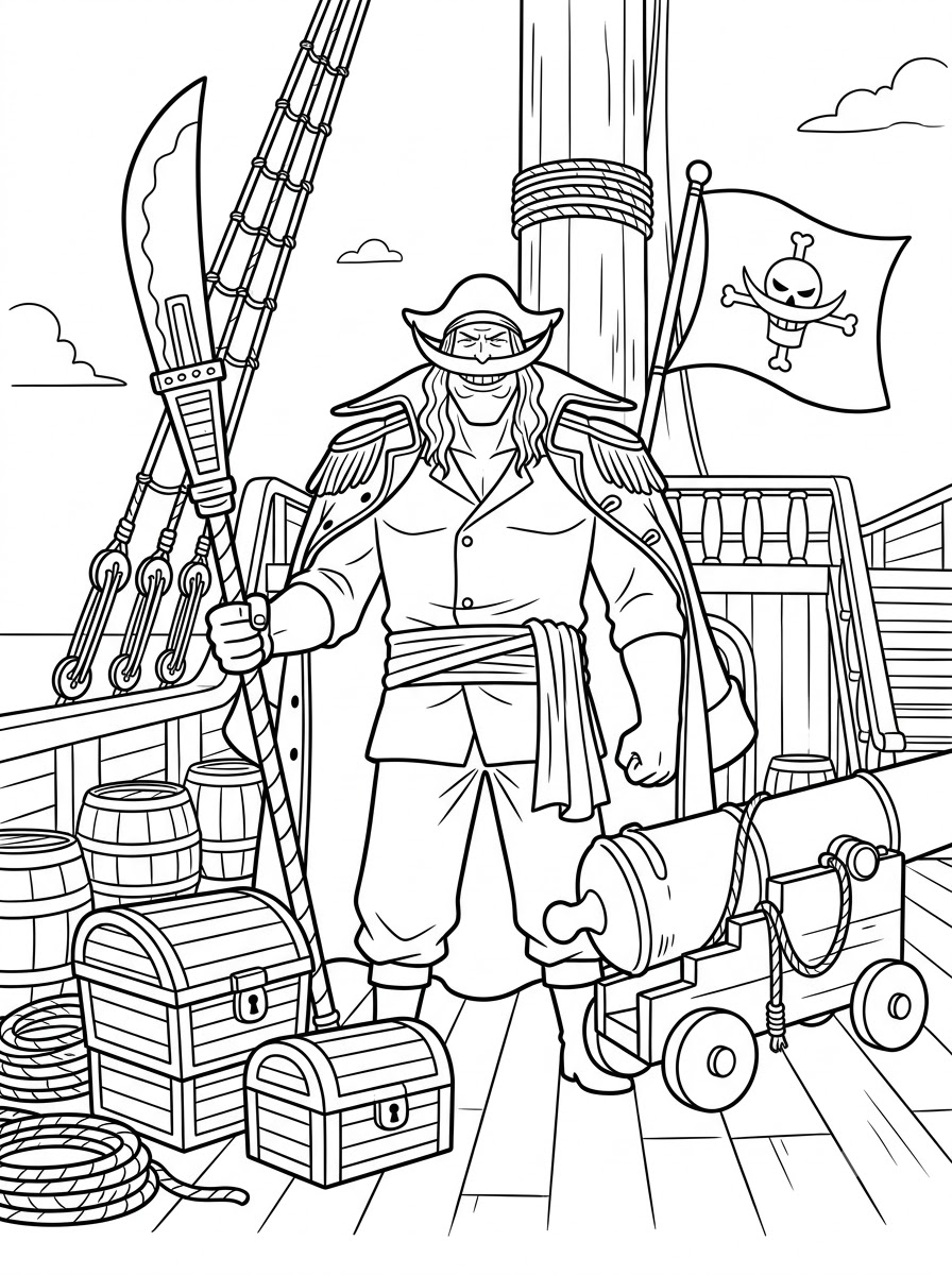Whitebeard Coloring Pages 9 adult coloring pages Whitebeard