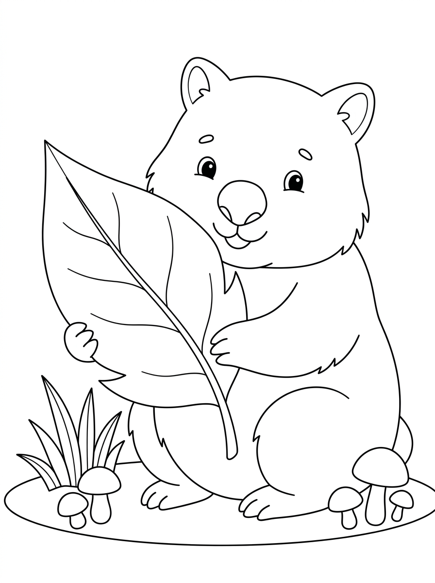 Wombat Coloring Pages 14 printable Wombat coloring pages