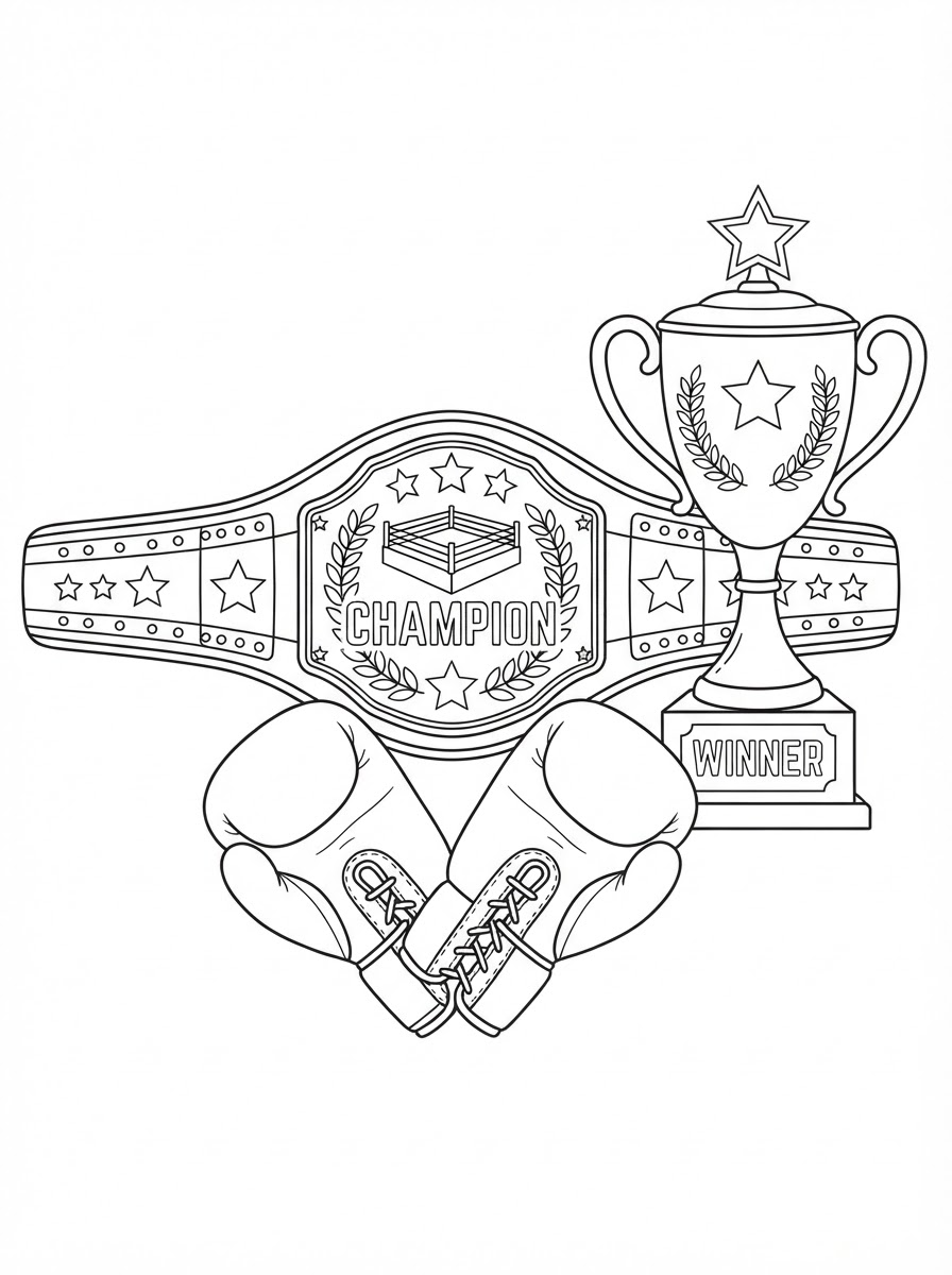 Boxing Coloring Pages 11 fun Boxing coloring pages