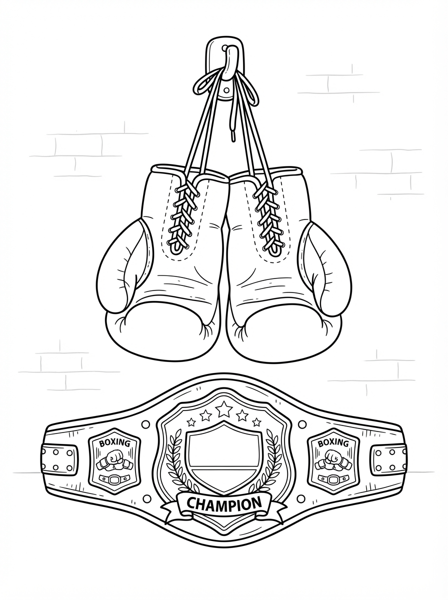 Boxing Coloring Pages 13 Boxing coloring book pages