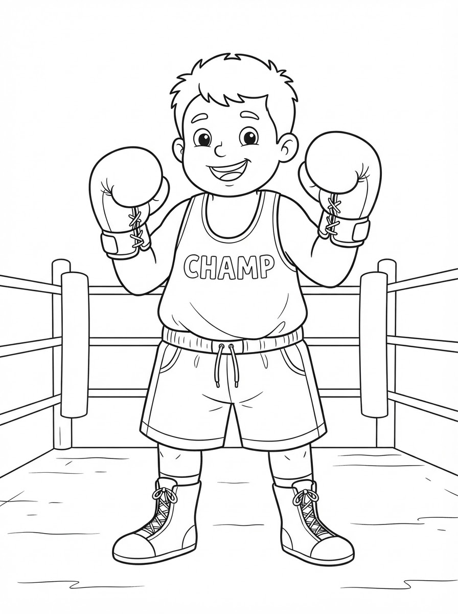 Boxing Coloring Pages 14 free coloring pages Boxing