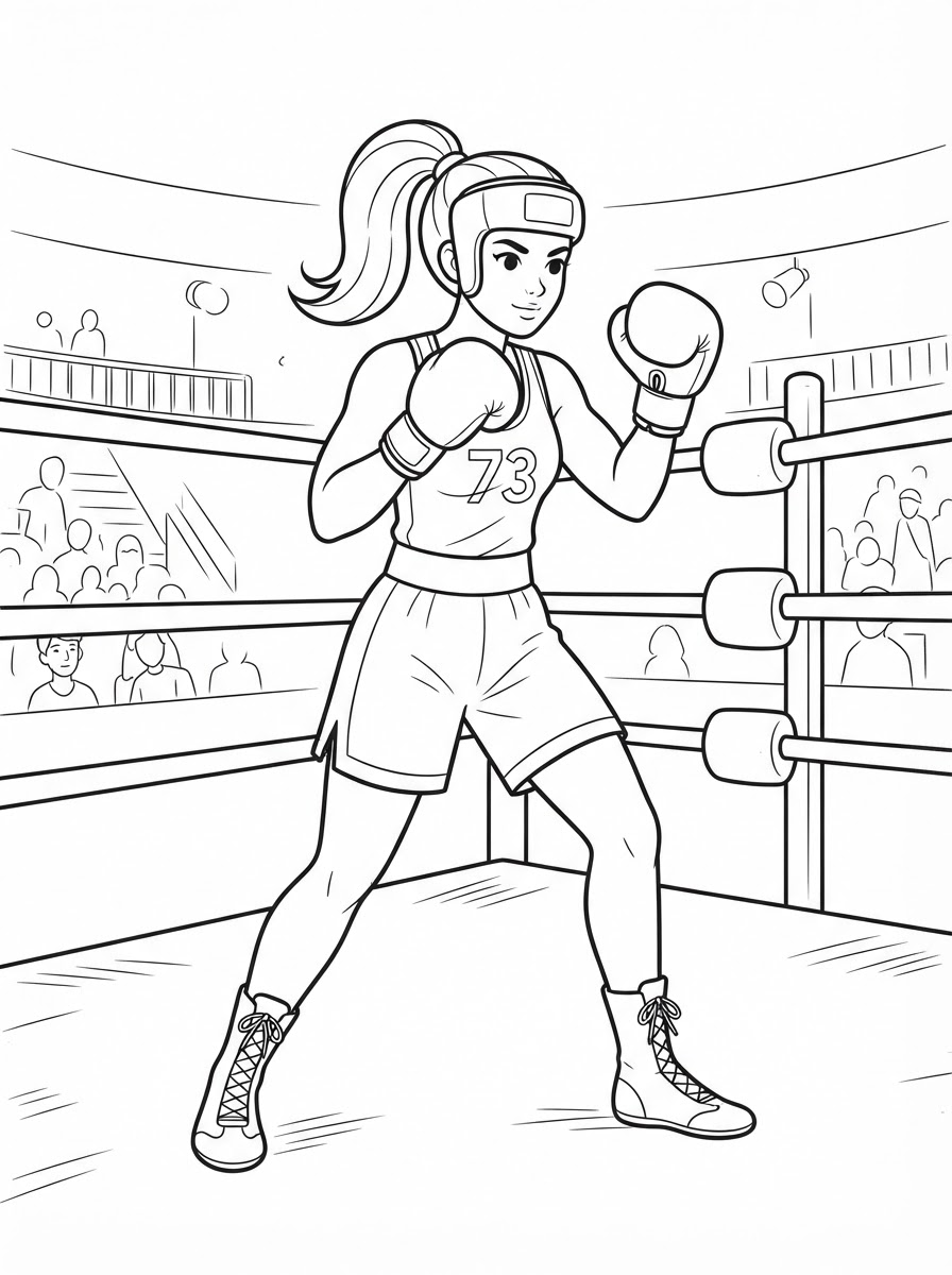 Boxing Coloring Pages 17 free printable coloring pages Boxing