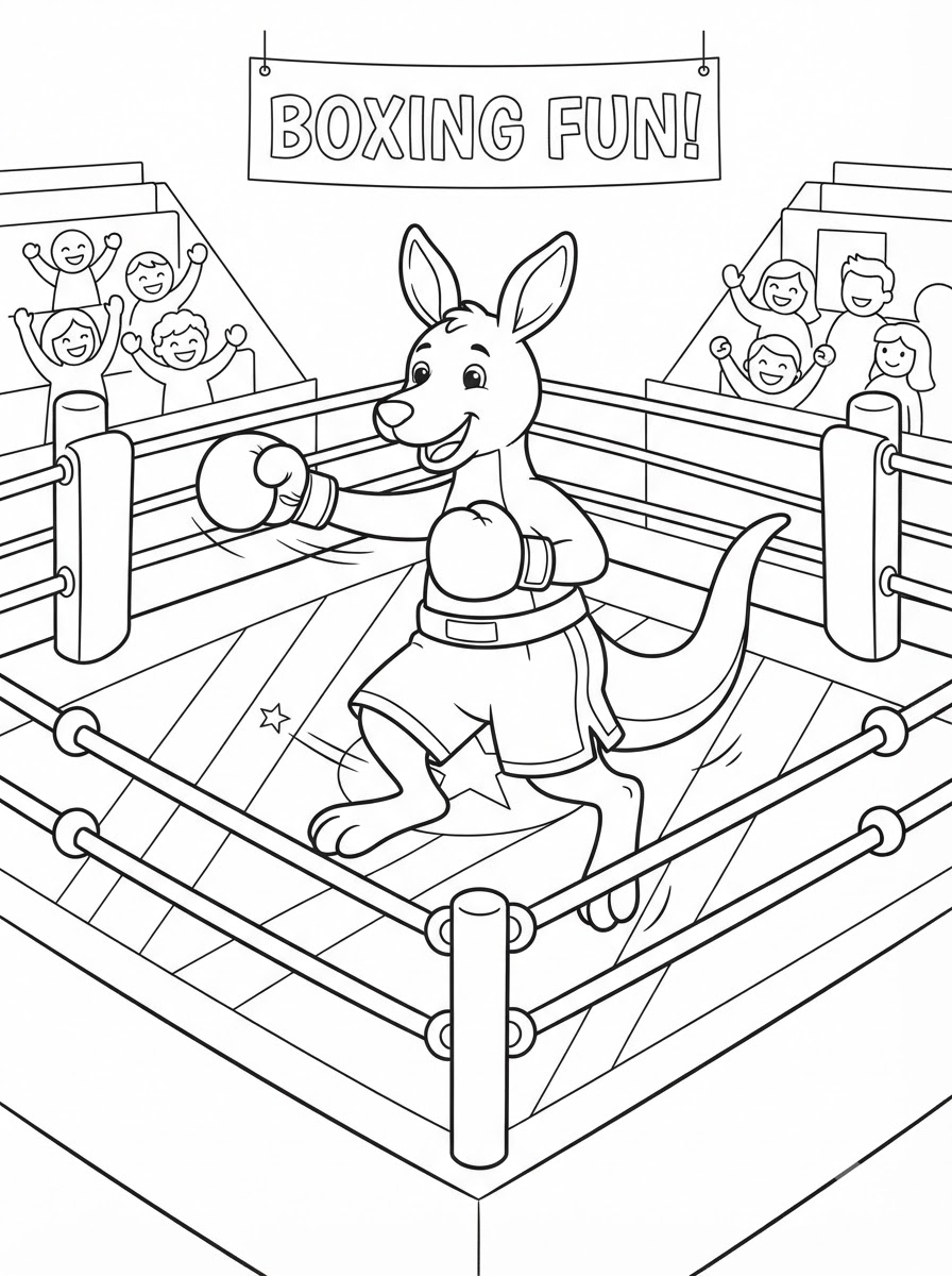 Boxing Coloring Pages 18 Boxing ornament coloring pages 1