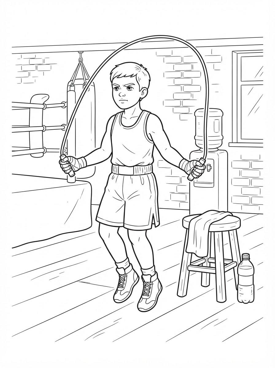 Boxing Coloring Pages 4 Boxing ornament coloring pages