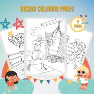 Boxing Coloring Pages thumbnail