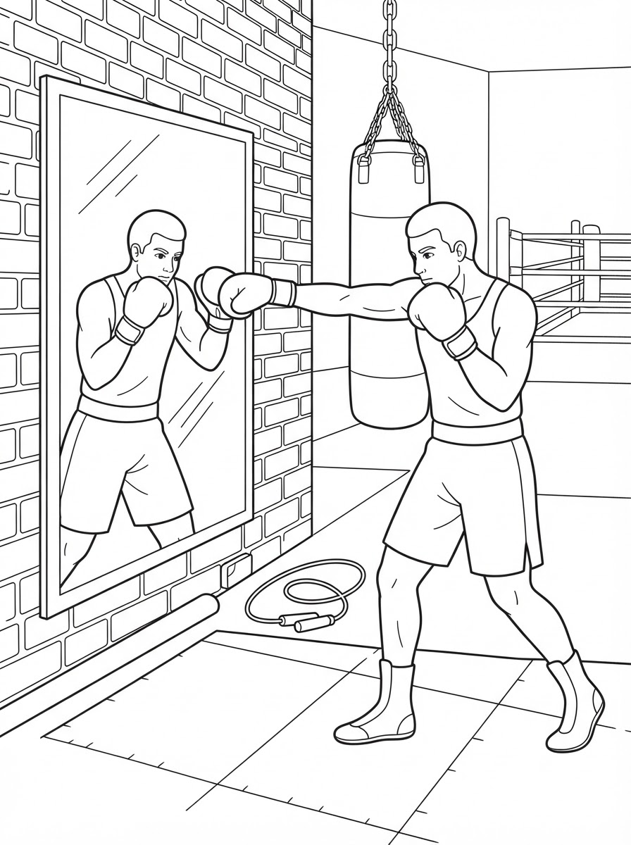 Boxing Coloring Pages 5 coloring Boxing pages