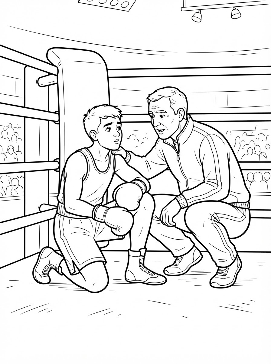 Boxing Coloring Pages 7 free Boxing coloring pages pdf