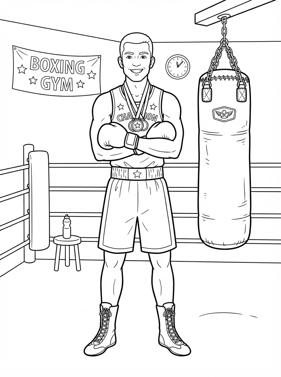 Boxing Coloring Pages 8 grinch cute Boxing coloring pages
