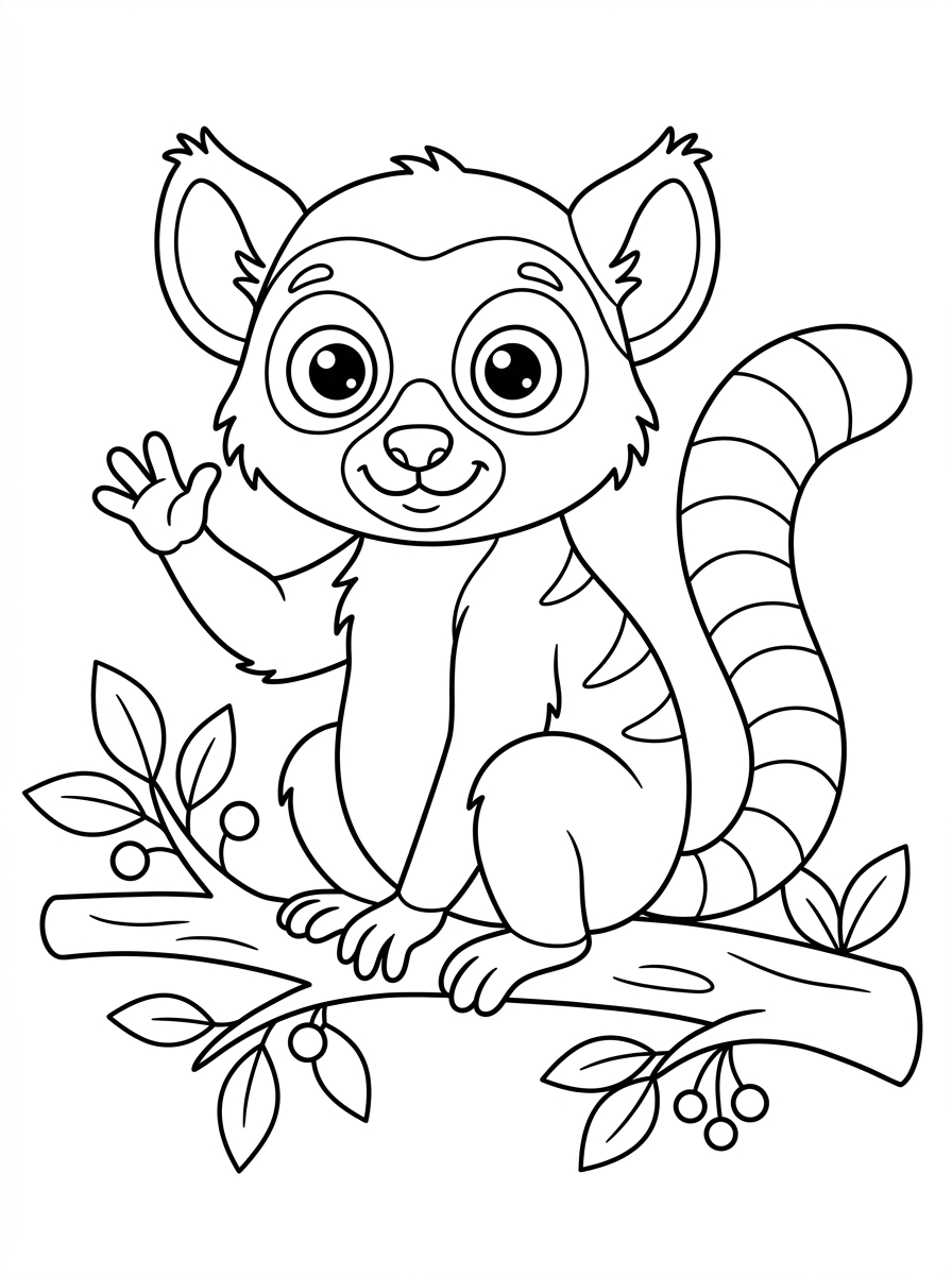Lemur Coloring Pages 2 free Lemur coloring pages