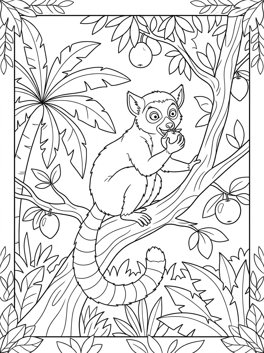 Lemur Coloring Pages 6 free coloring pages Lemur