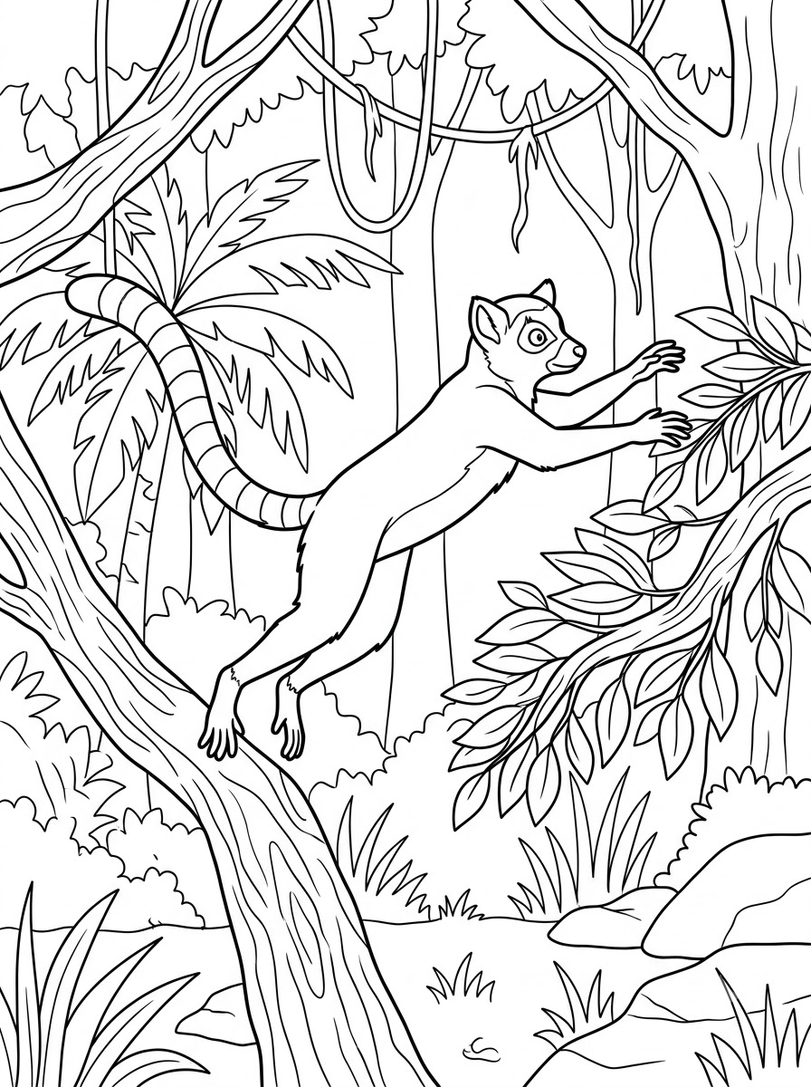 Lemur Coloring Pages 8 coloring Lemur pages