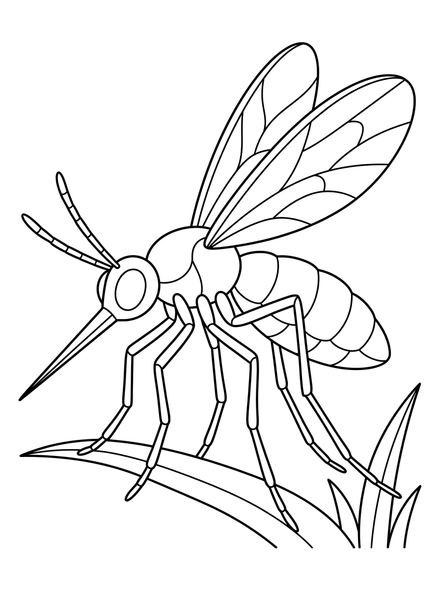 free printable Mosquito coloring pages for adults