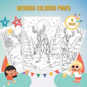 Wendigo Coloring Pages thumbnail